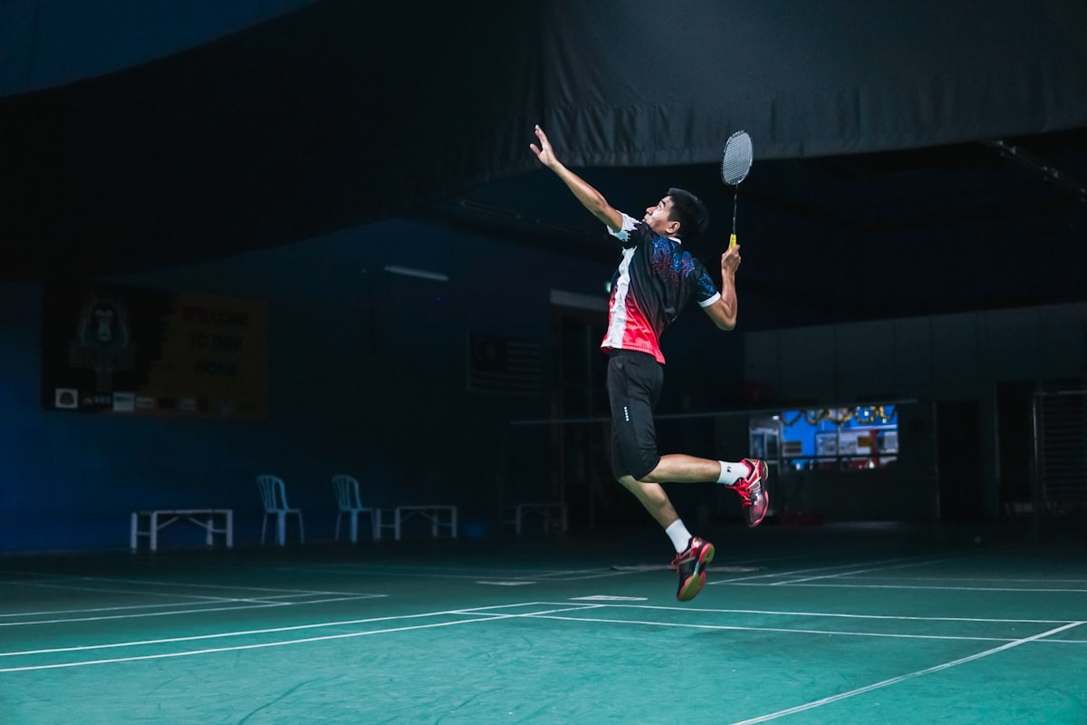 Close-up of tennis racket and ball before a serve